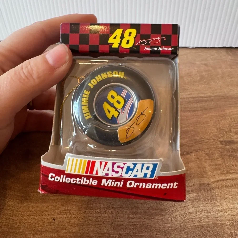 Nascar #48 Jimmie Johnson Mini Christmas Ornament Trevco 2004 Collectible
